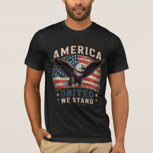 Camiseta Patriótica Americana United We Stand