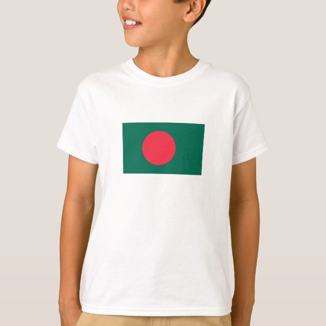 Camiseta Patriótica Bandera De Bangladesh (Anverso)