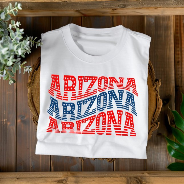 Camiseta Patriótica Boho Rojo y Azul de Arizona  (Subido por el creador)