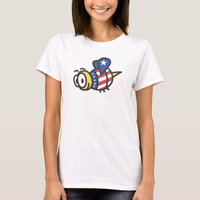 Camiseta Patriótica Bumble Bee (Anverso)