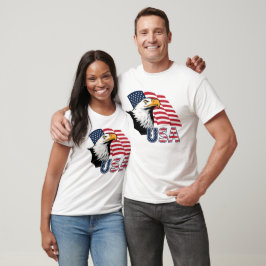 Camiseta Patriótica con Águila Calva de Marca – Am