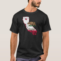 Camiseta Patriótica de Bandera de California