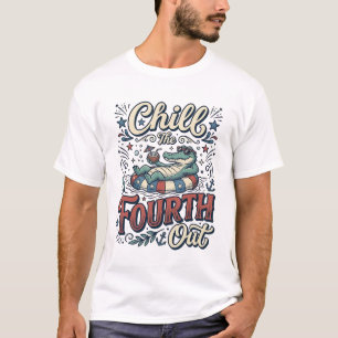 Camiseta Patriótica de Cocodrilo Relájate el Cuatr