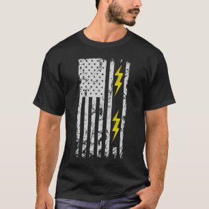 Camiseta patriótica de la bandera americana de los