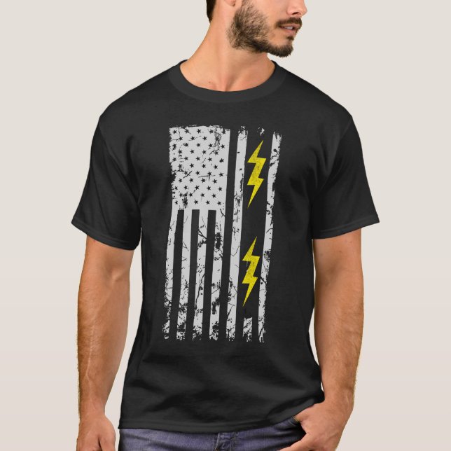 Camiseta patriótica de la bandera americana de los (Anverso)