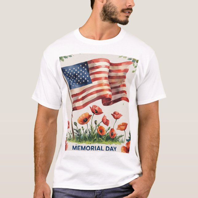 Camiseta Patriótica de la bandera de los Estados U (Anverso)