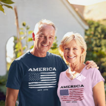 Camiseta Patriótica de la Bandera Estadounidense
