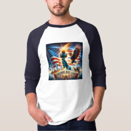 Camiseta Patriótica de la Luz Santa de la Libertad
