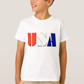 Camiseta patriótica de los E.E.U.U. de los niños