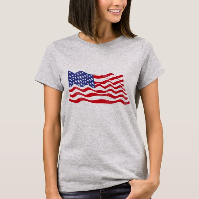 Camiseta patriótica de mujeres (Anverso)