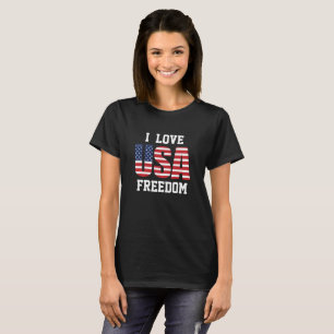 Camiseta patriótica de mujeres