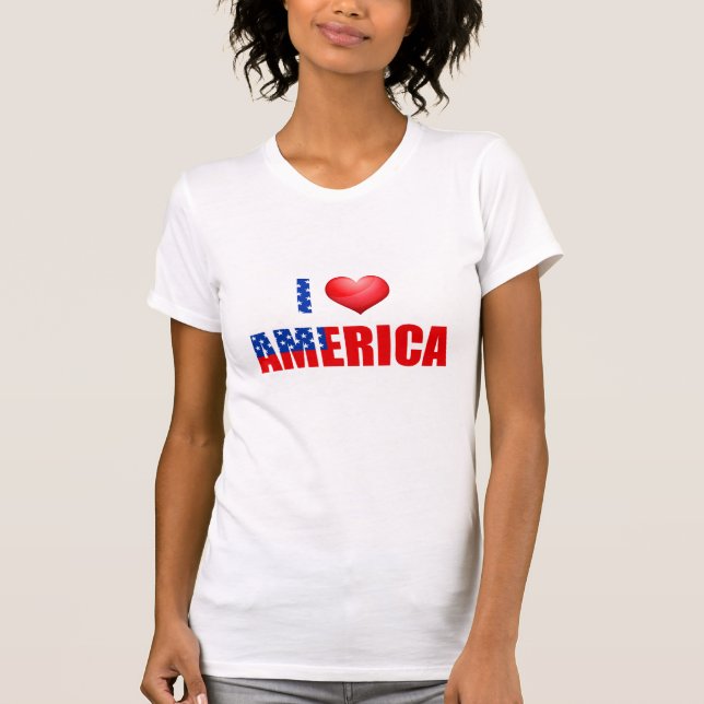 Camiseta patriótica de mujeres (Anverso)