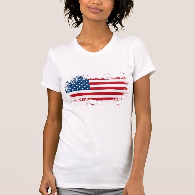Camiseta patriótica de mujeres (Anverso)