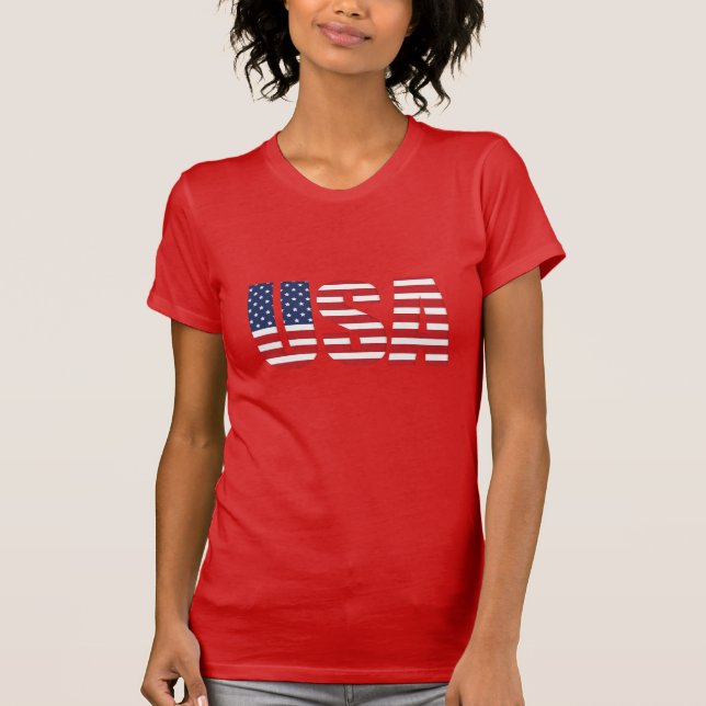Camiseta patriótica de mujeres (Anverso)