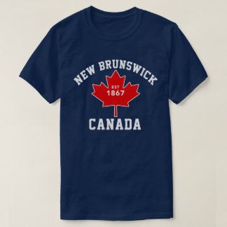 Camiseta patriótica de Nuevo Brunswick Canadá