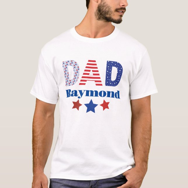 Camiseta Patriótica de Papá 4 de Julio (Anverso)