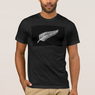 Camiseta Patriótica de Silver Fern de Nueva Zeland
