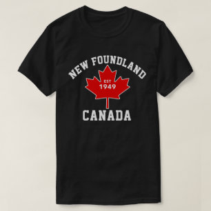 Camiseta patriótica de Terranova Canadá Est.1949