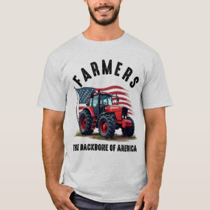 Camiseta Patriótica de Tractor – Orgullo de los Ag