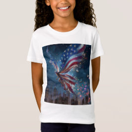 Camiseta Patriótica del 4 de Julio para Niñas – In