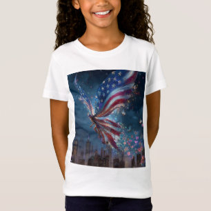 Camiseta Patriótica del 4 de Julio para Niñas – In