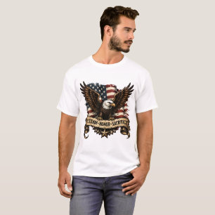 Camiseta Patriótica del Águila Americana - Liberta