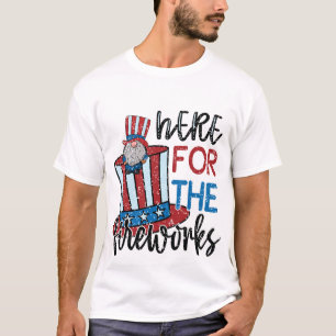 Camiseta Patriótica del Gnomo de Fuegos Artificial