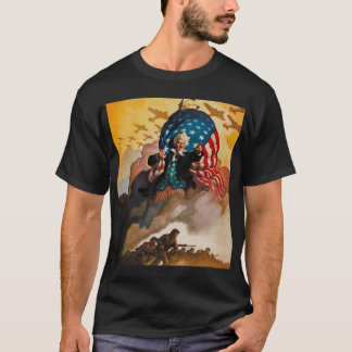 camiseta patriótica del poster de WWII