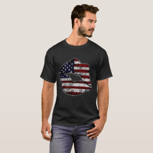 Camiseta patriótica del respecto del amor de la