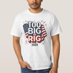 Camiseta Patriótica Demasiado Grande Para Montar C
