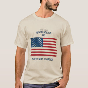Camiseta Patriótica "Dios Bendiga a EE. UU."