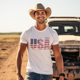 Camiseta Patriótica EEUU Unisex Adulto S a 5X