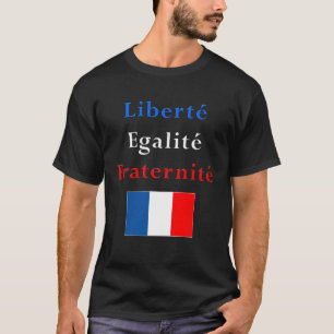Camiseta patriótica francesa - igualdad de la