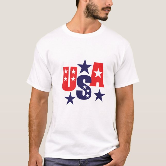 Camiseta patriótica masculina (Anverso)