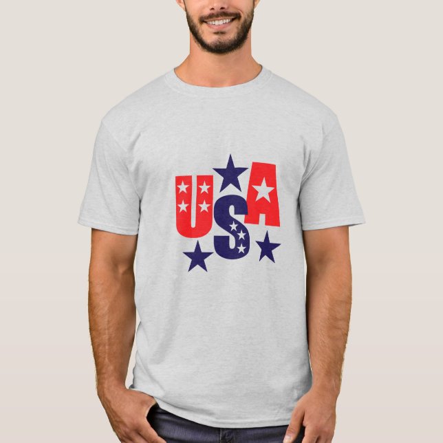 Camiseta patriótica masculina (Anverso)