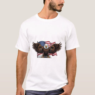 Camiseta Patriótica Musculosa Águila USA Bandera H