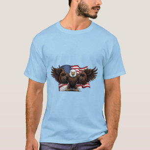 Camiseta Patriótica Musculosa Águila USA Bandera H