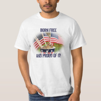 Camiseta patriótica orgullosa del Chipmunk del