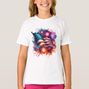 Camiseta Patriótica para Niñas