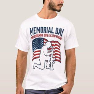 Camiseta Patriótica Soldado Héroes Caídos Día de l