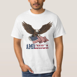 Camiseta Patriótica Vintage Águila