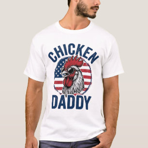 Camiseta Patriótica Vintage Gallo Papá Pollo Desi
