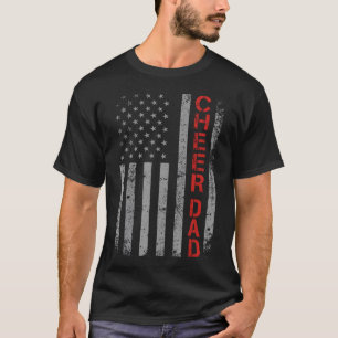Camiseta Patriótica Vintage Papá de Porrista Bande