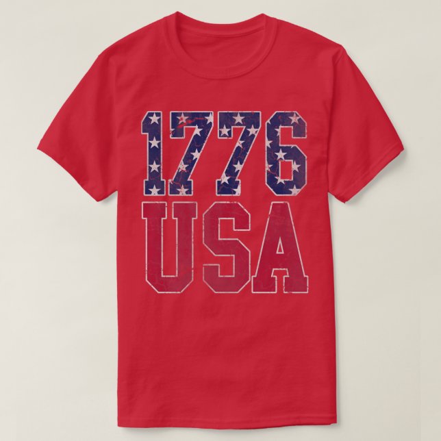 Camiseta Patriótico 1776 Estados Unidos 4 de julio Independ (Diseño del anverso)
