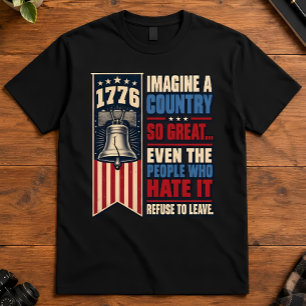 Camiseta Patriótico 1776 Imagina Un País Tan Grande América