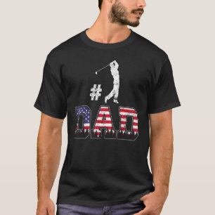 Camiseta Patriótico 1 Golf Papá Bandera Americana Padre Día