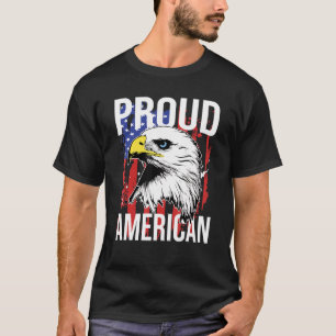Camiseta Patriótico 4 De Julio Águila - Orgulloso Estadouni
