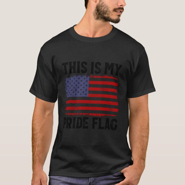 Camiseta Patriótico 4 De Julio Bandera Estadounidense Este  (Anverso)