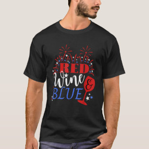 Camiseta Patriótico 4 de julio Humor divertido de vino cuar