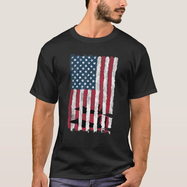 Camiseta Patriótico 4 De Julio Jets De Combate Estados Unid (Anverso)
